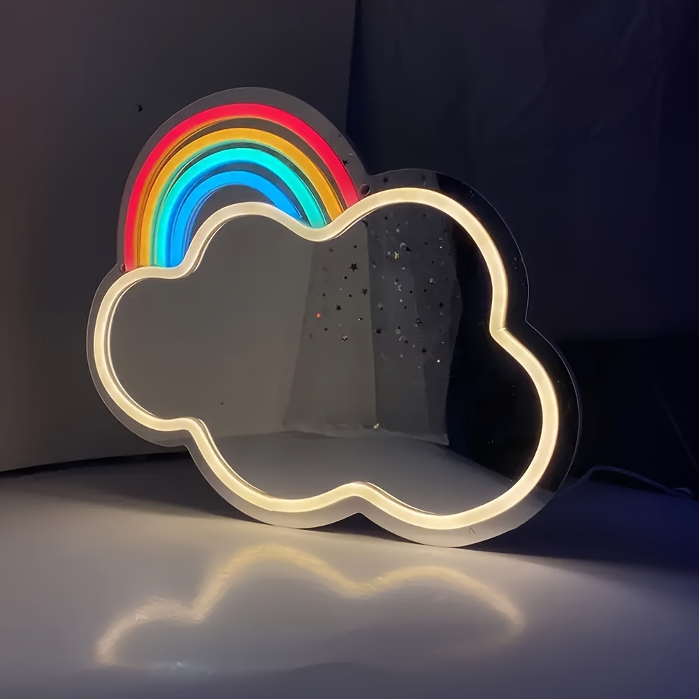 Tulipe Nuage Miroir Veilleuse Créative DIY Ornements Faits À La Main  Lumière D'ambiance Intérieure - Temu Belgium