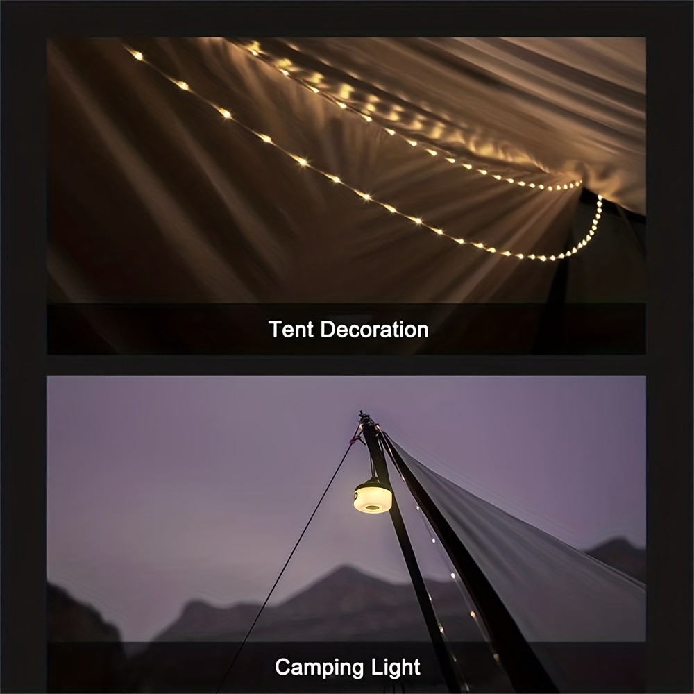 usb camping light with 8m led lights strip with hidden hook for indoor bedroom home decor halloween christmas wedding wall decor for travel camping party birthday details 1