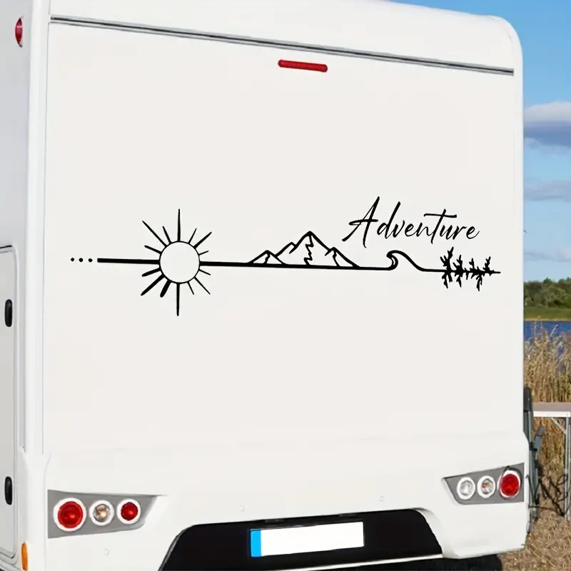 Camping En Plein Air Aventure Vinyle Autocollant Camping car - Temu  Switzerland