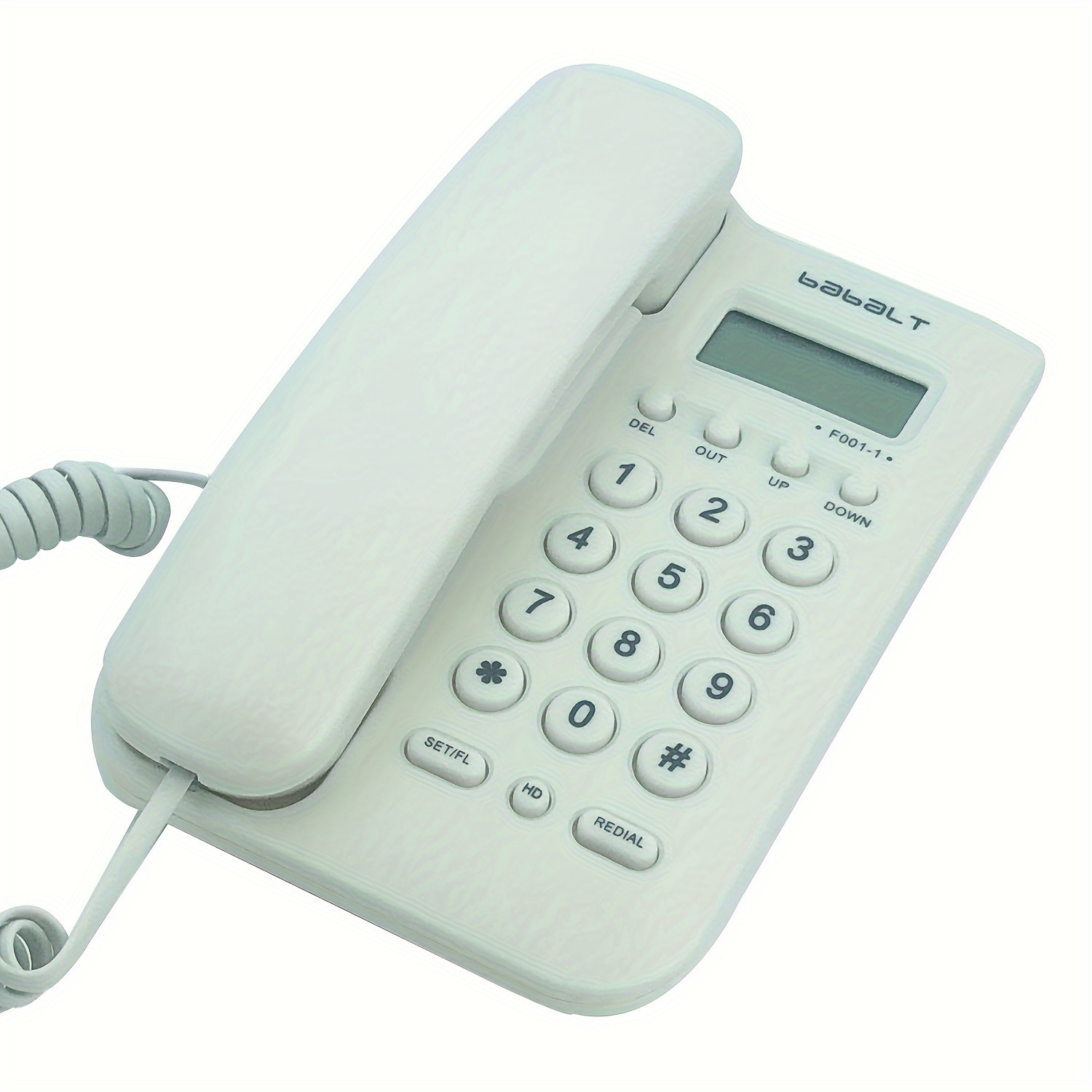 Téléphone Fixe Filaire De Base, Téléphone FSK/DTMF Avec Identification De  L'appelant Simple Avec Affichage LCD Du Numéro D'appel Entrant, Petit