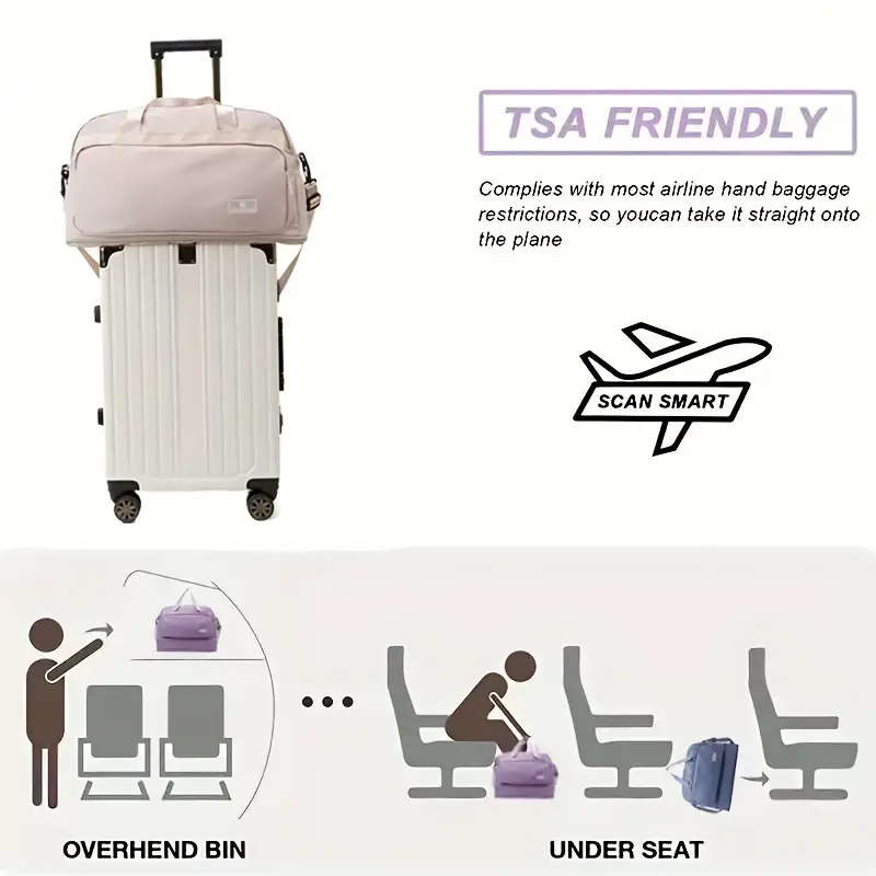 Foldable Travel Fitness Gym Yoga Bag Women's Hand Luggage Bag Shopping Tote  Bag - China Duffel Bag and Luggage Bag price