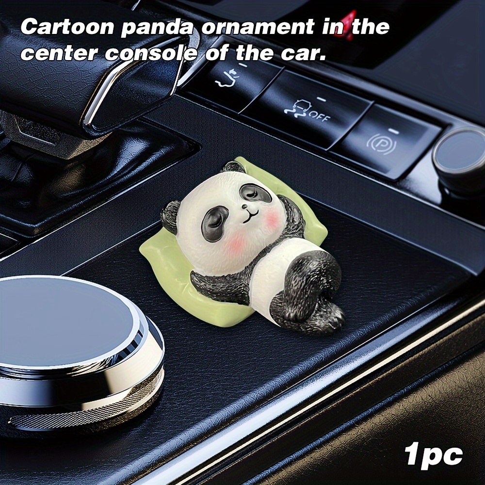 Add Cuteness Car Panda Car Ornaments - Temu