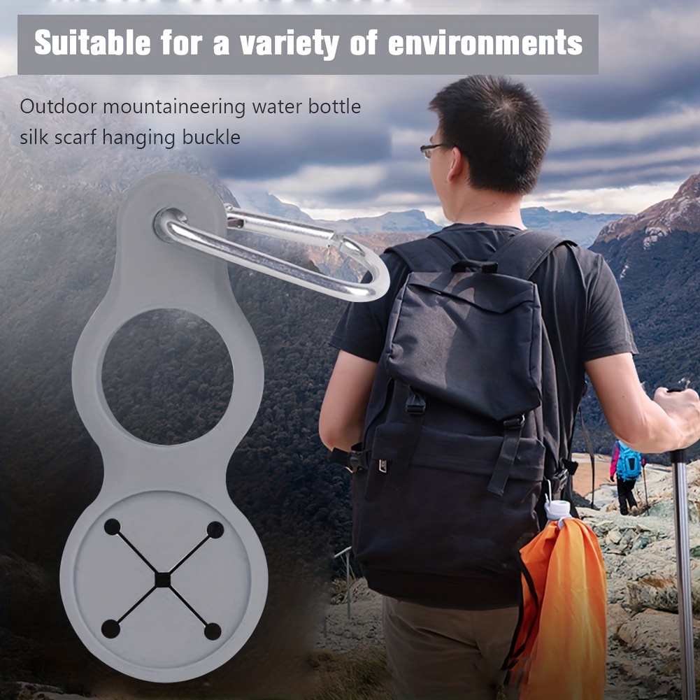 Carabiner Water Bottle Holder Clip Camping Hiking Outdoor Travel Buckle  Aluminum