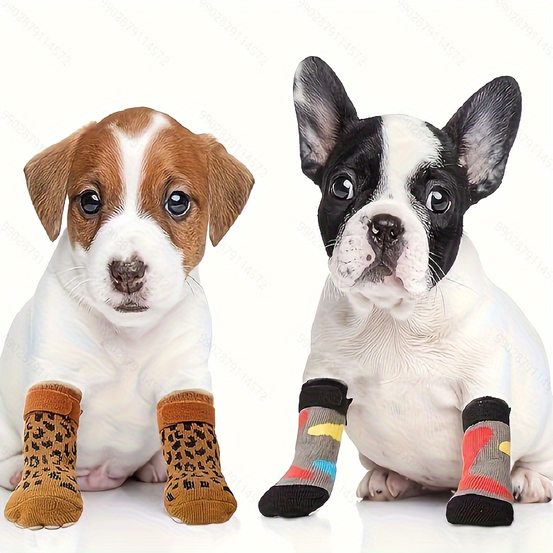 Anti Slip Dog Socks Dog Grip Socks with Straps Traction Control for Indoor  on Hardwood Floor Wear Pet Paw Protector for All Dogs - AliExpress