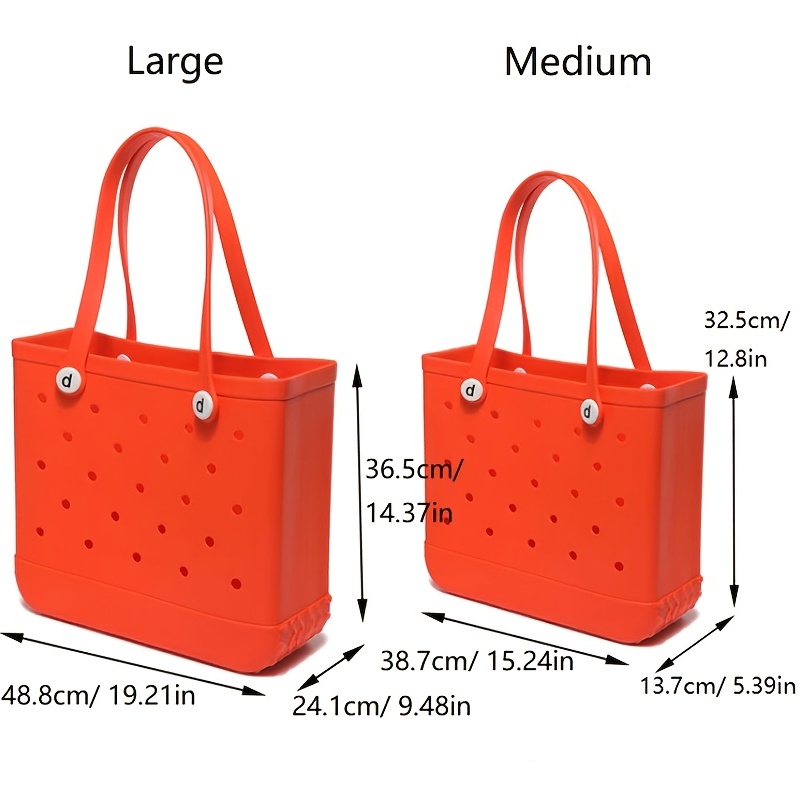 Fashion Outdoor Eva Large Beach Bag Travel Handbag Large Capacity Storage  Bag Shopping Basket Waterproof Solid Color Shoulder Bag Tote Bag For Men  And Women - Temu