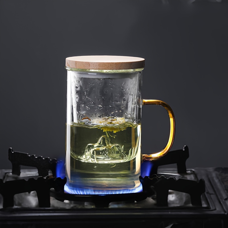 Tea Water Bottle High Borosilicate Glass Double Layer Tea Water Cup Infuser  Tumbler Drinkware Water Bottle With Tea Filter Halloween Christmas - Temu