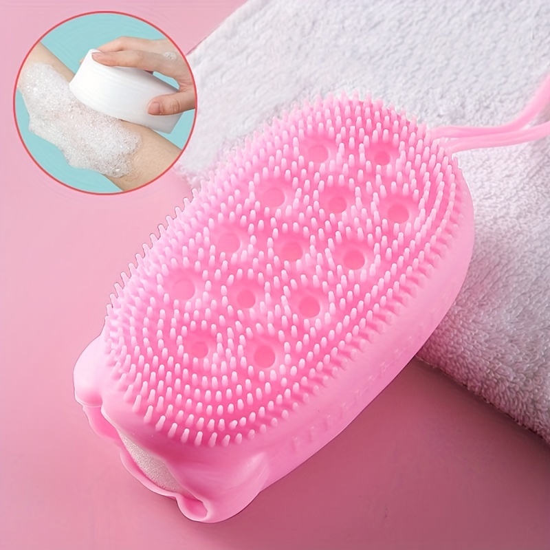 Dish Scrubber Silicone Soft Bristles Scrub Brush With - Temu