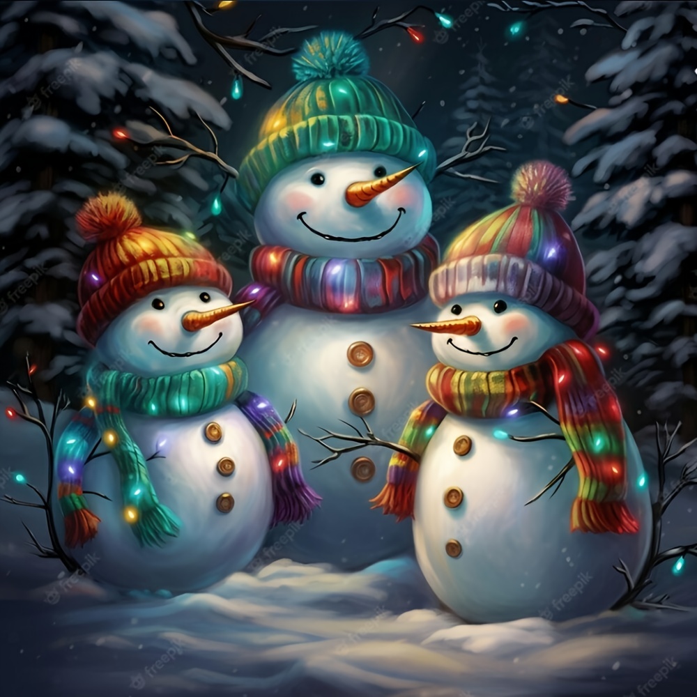 Christmas Diamond Painting Kits Large, Christmas Gift Sets For Adults, 2023  Home Decor, Cute Snowman