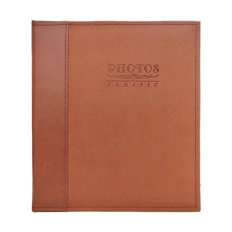 Photo Album 5x7 80 With Pu Leather Cover For Family Photos - Temu