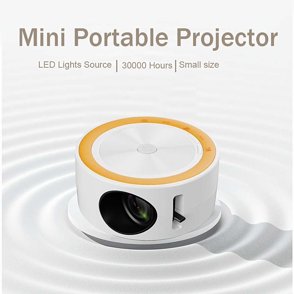 Projecteur Mural, projecteur d'entrée USB AV de qualité d'image Lisse léger  et Portable pour la Projection de téléphone Portable p