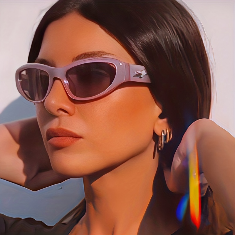 Y2k Star Wrap Around Fashion Sunglasses Women Men Cyberpunk - Temu