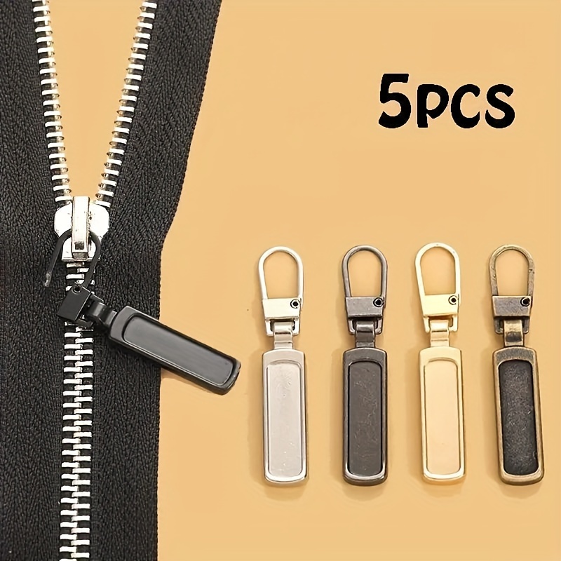 5PCS Sewing Zippers Puller Head Star Shape Detachable Metal Zipper
