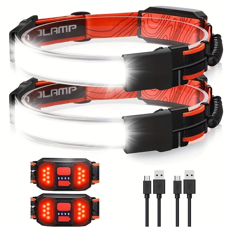 2000LM LED Headlamp USB Rechargeable Headlight Fishing Lamp Head Torch IPX7  Lamp