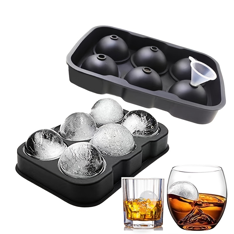 Round Ball Ice Cube Mold Diy Ice Cream Maker Silicone Ice Mould Whiskey Golf  Ball Ice