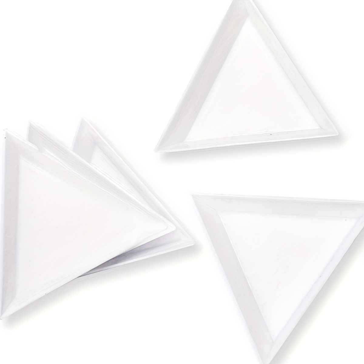 5 Pcs Nail Arts Spots Drill Tool Triangle Plate Jewelry Box