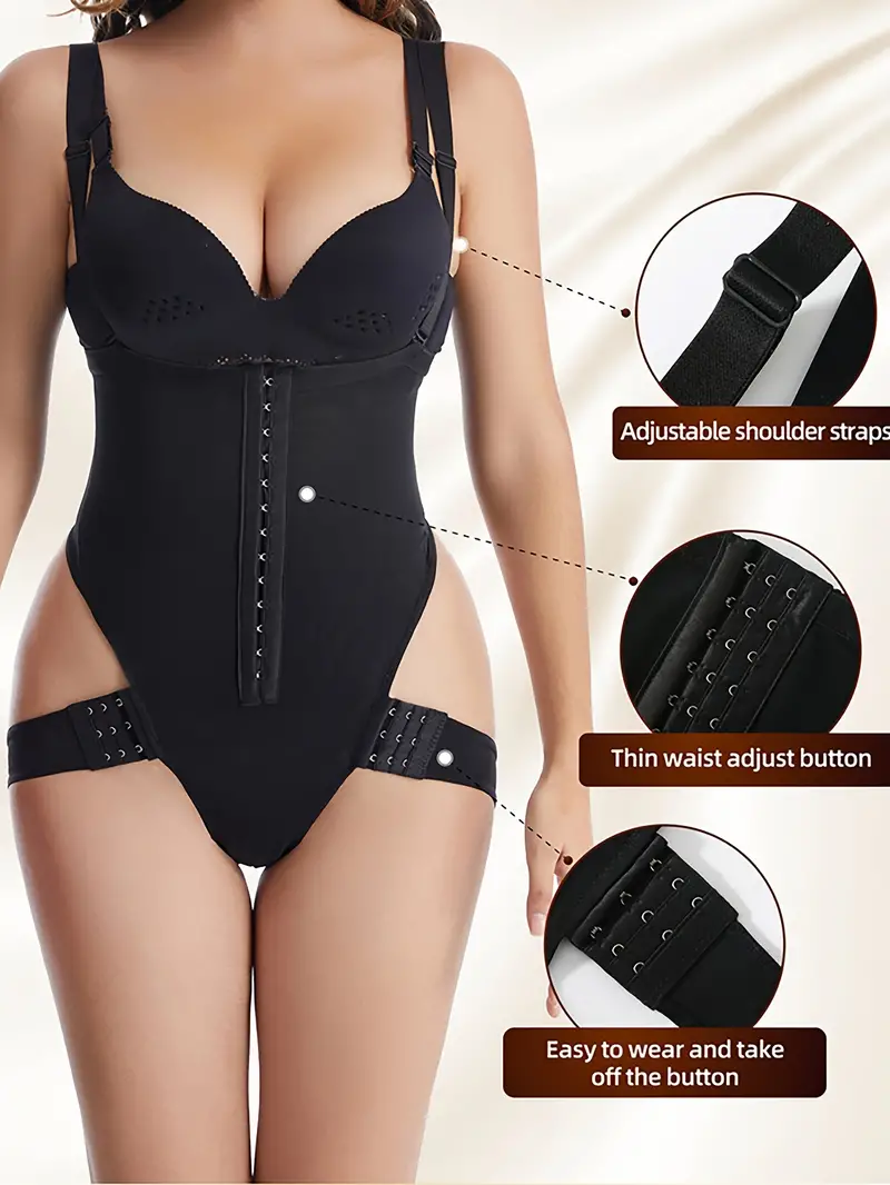 Shapewear Bodysuit para mulheres controle de barriga Body Suit Corpo  inteiro Shaper Esculpindo Bodysuit de emagrecimento Faja Thong  Compression_k
