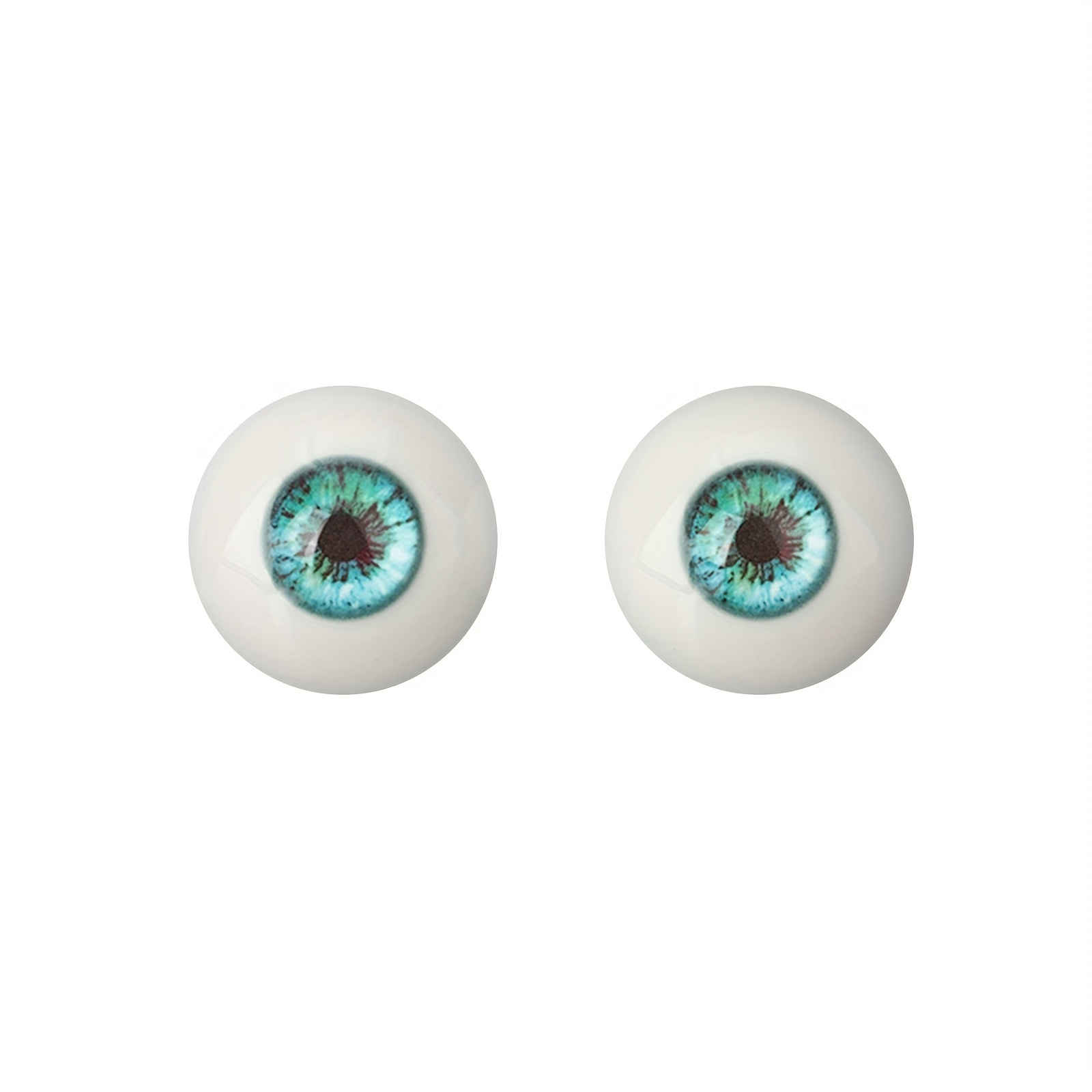 LIFANOU Half Round Eyeballs 33mm - 4 Pair Realistic Acrylic Fake Eyes for  Halloween Props, Dolls Crafts, Cosplay and Party Decoration (4 Pairs
