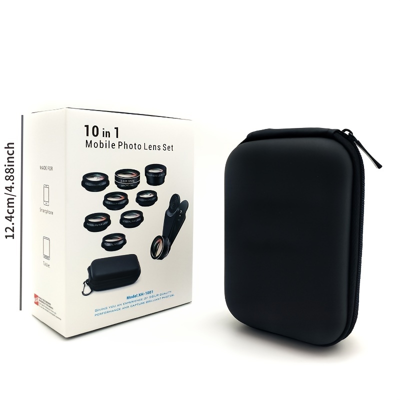 10-in-1 Phone Camera Lens Set Wide Angle Macro Fisheye Lens