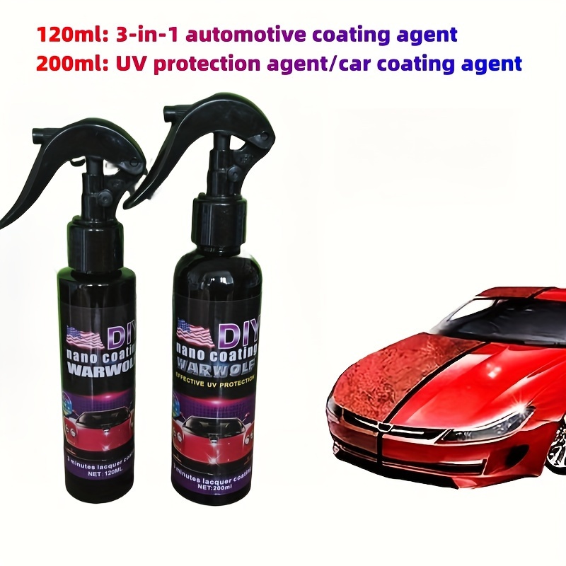 Asorder - Cera de coche multifuncional 3 en 1 agente renovador de  revestimiento de cerámica, Nano alta protección de limpieza rápida en  aerosol de