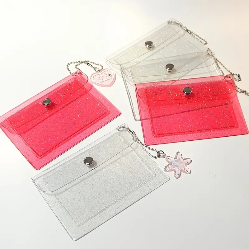 Petit porte monnaie transparent portefeuille multiple avec - Temu