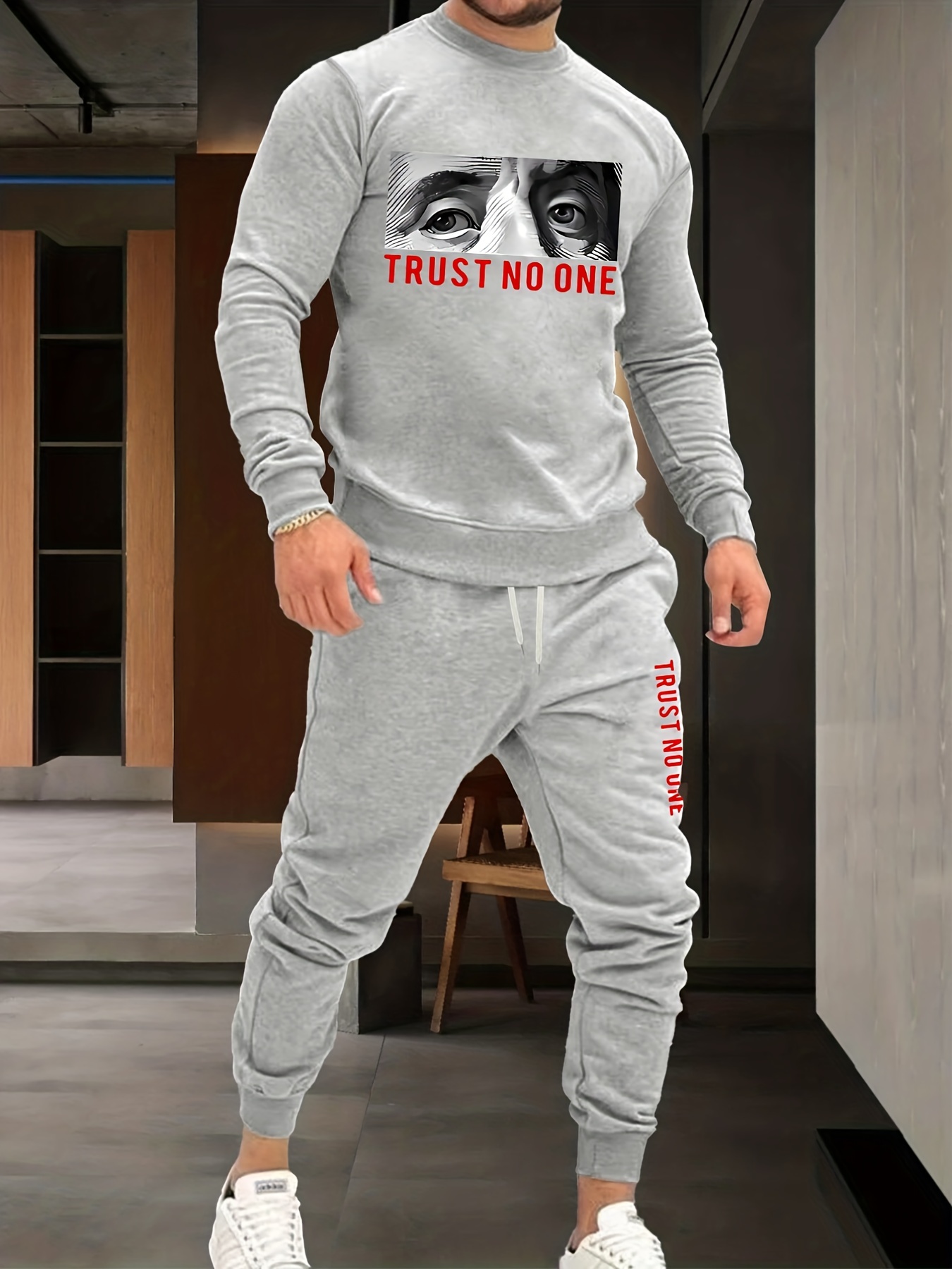 Fashion Casual Sportswear Set Long Sleeve Sweatshirt + Trousers