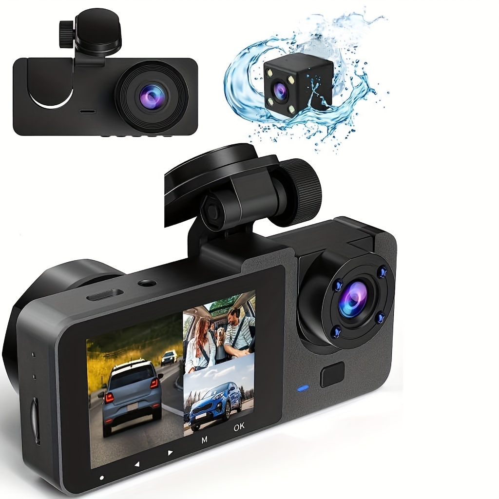 Car Camera Dash Cam Front And Rear Video Camera Dash Cam - Temu