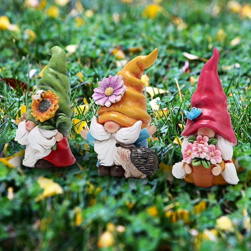 1pc Decoraciones Figuras Jardín Gnome Companions Statue - Temu Chile