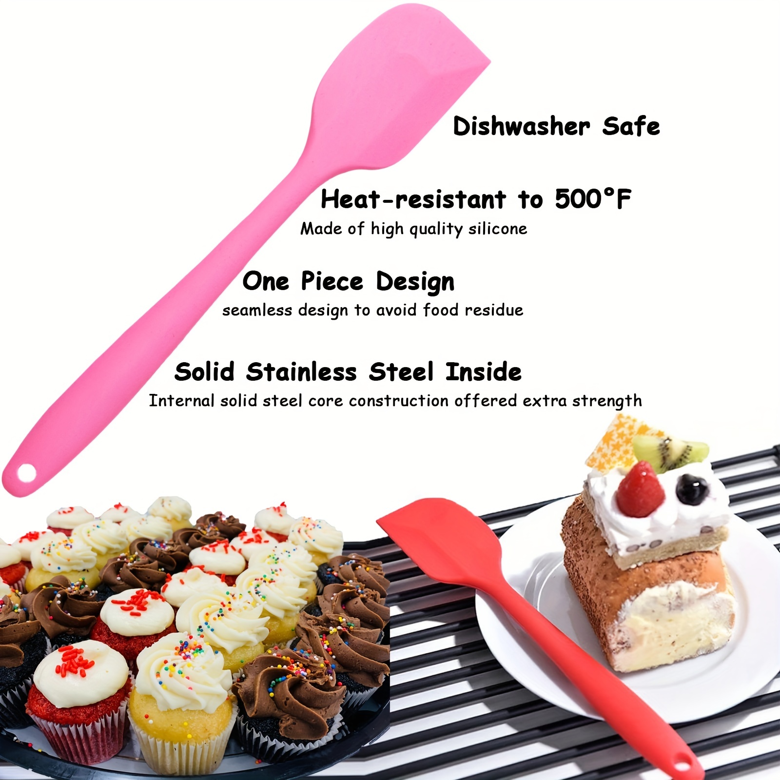 Baking Tool Set Cream Spatula Kitchen All-in-one Non-stick Cooking Utensils  Salad Mixing Silicone Spatula Back To School Supplies - Temu