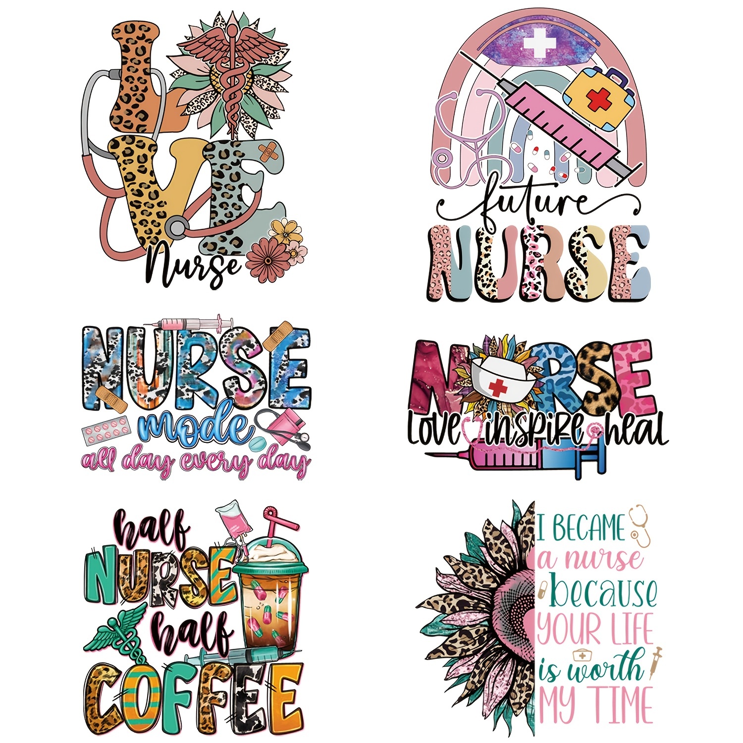 Nurse Stickers Nursing Inspirational Words International - Temu