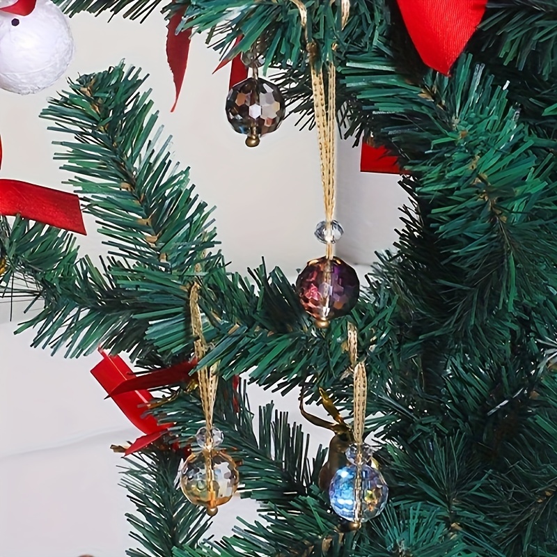 12 Piezas Adorno Cristal Decoración Árbol Navidad Colgante - Temu