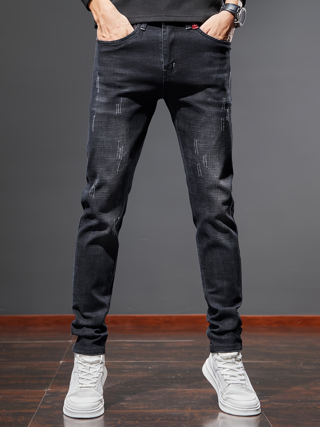 Mens skinny hot sale capri jeans