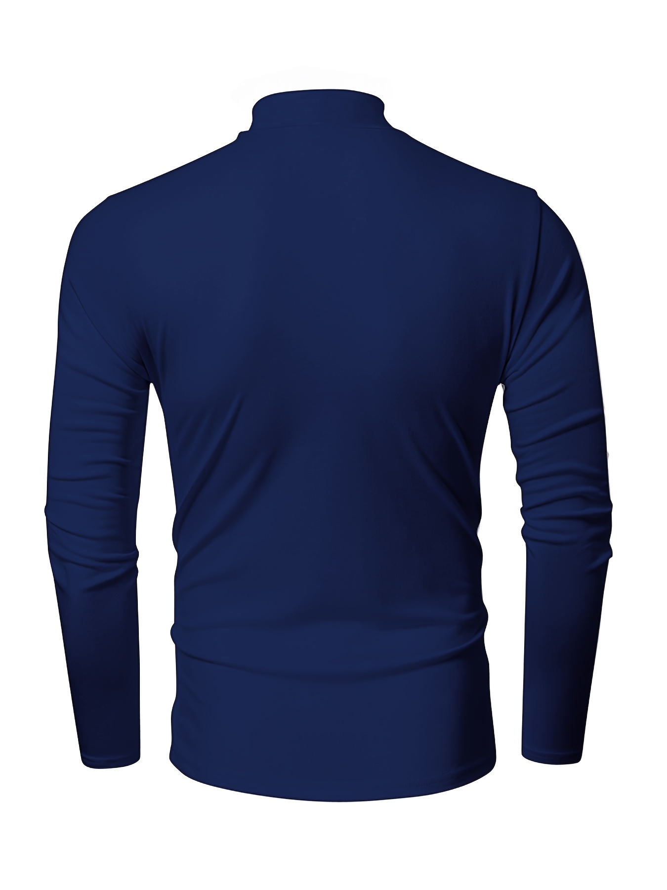 2DXuixsh Pack Of Turtle Neck Top for Men Mens Fashion Cotton T Shirt Sports  Ffitness Outdoor Solid T Shirt Tight Long Sleeve Shirt Space Apparel