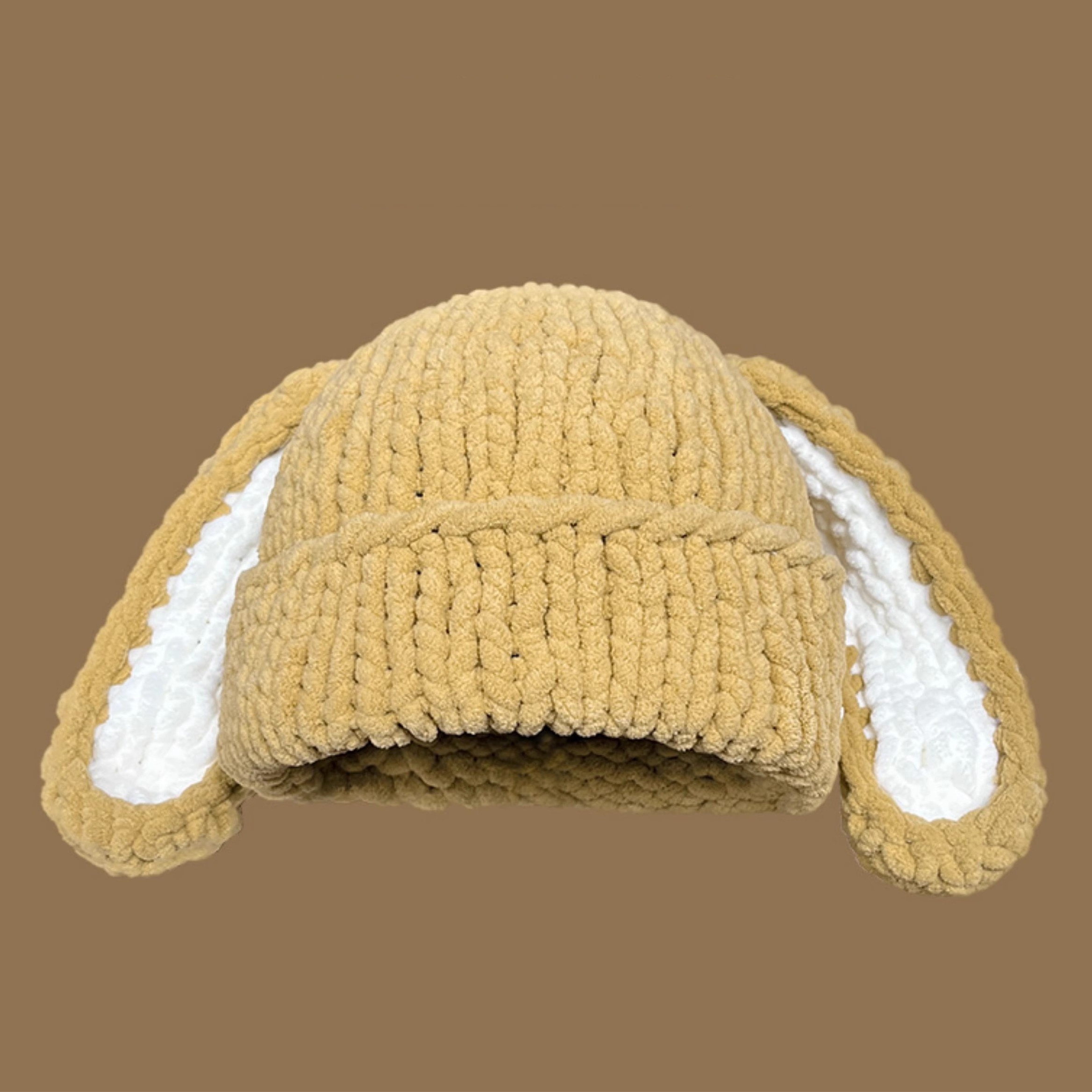 Bonnet De Lapin Mignon Avec Oreilles Chapeaux Tricotés À - Temu Belgium