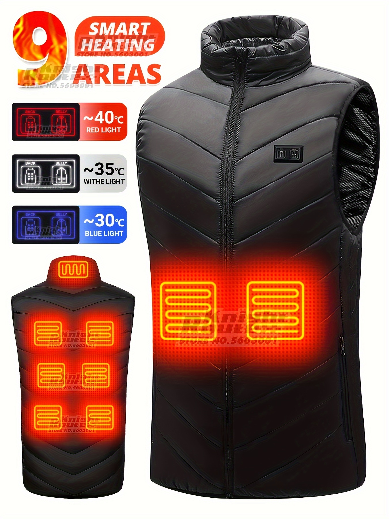 Heated Massage Vest For Women, Smart Electric Lightweight Soft Fleece Lined  Heating Vest ( Battery Not Included)