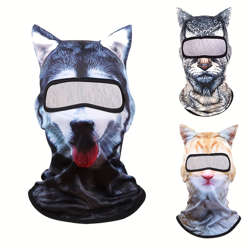 Cat Mask Women Men Balaclava Summer Full Face Hat Animal - Temu United  Kingdom