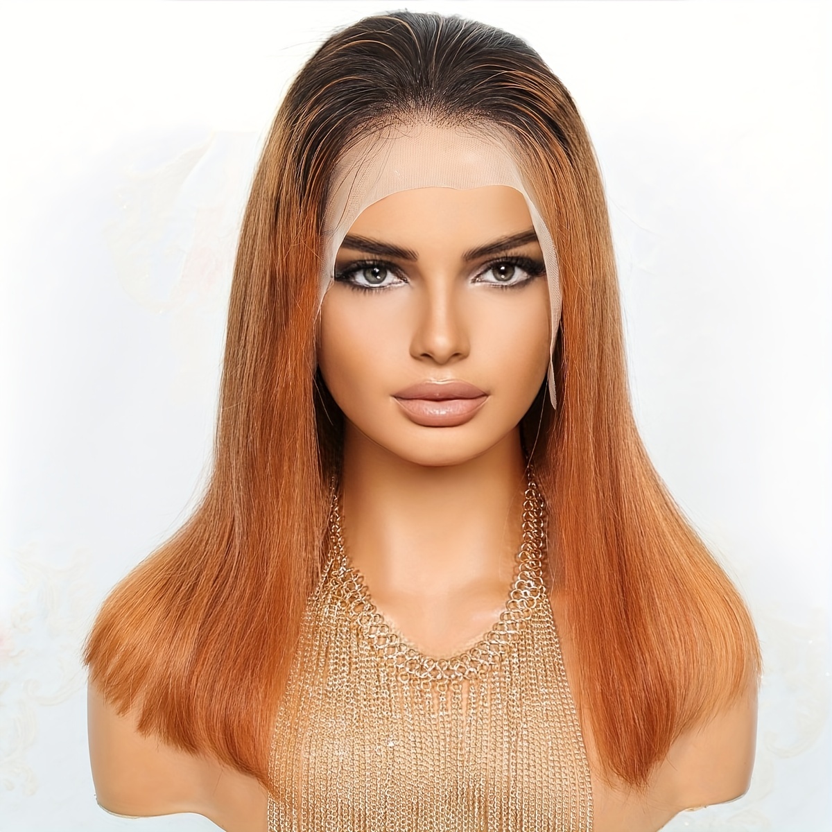 Peruca Lace Wig Cabelo Curto Liso  Short blonde hair, Short hair