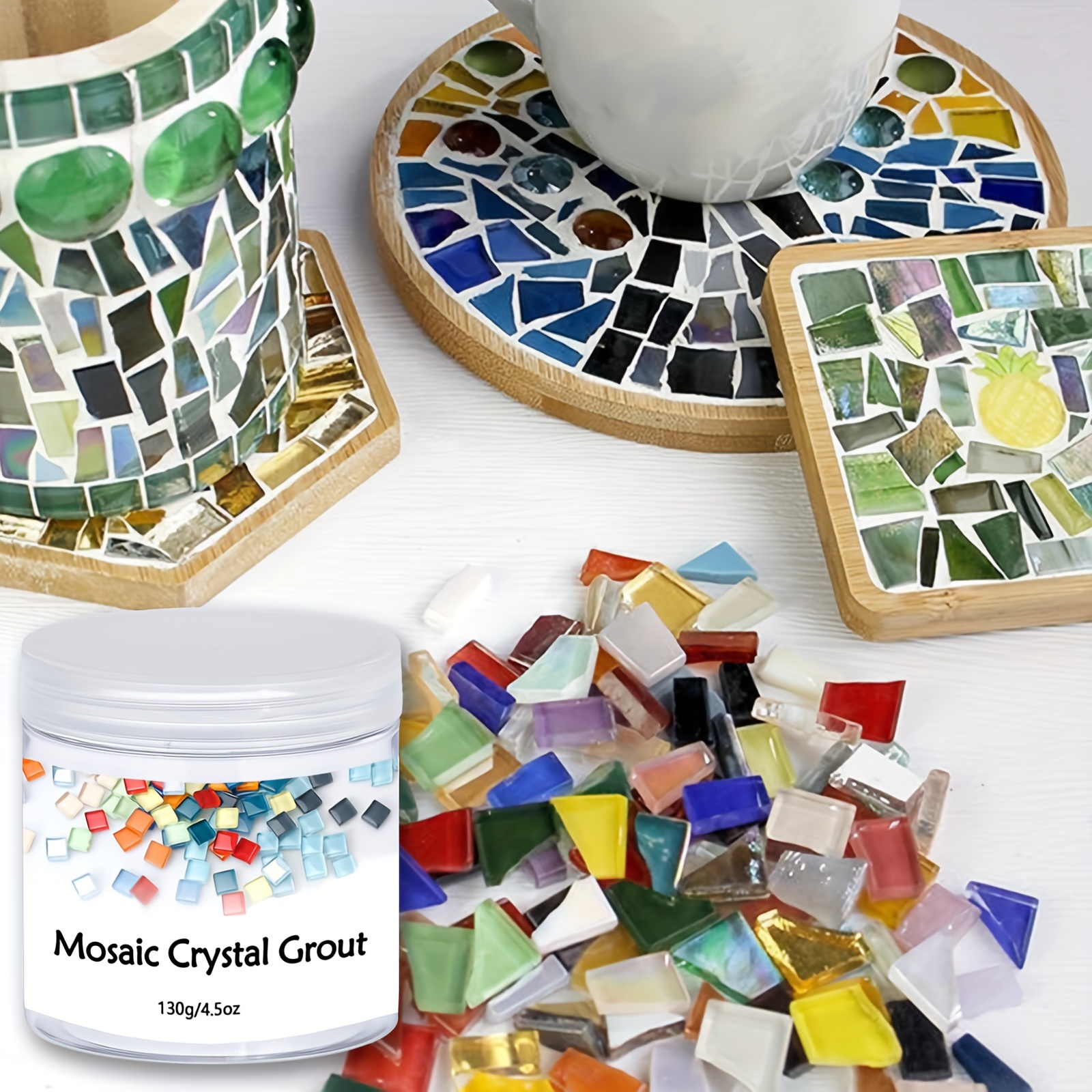 Crystal Translucent White Grout Glue Nano Glass Tiny Beads - Temu