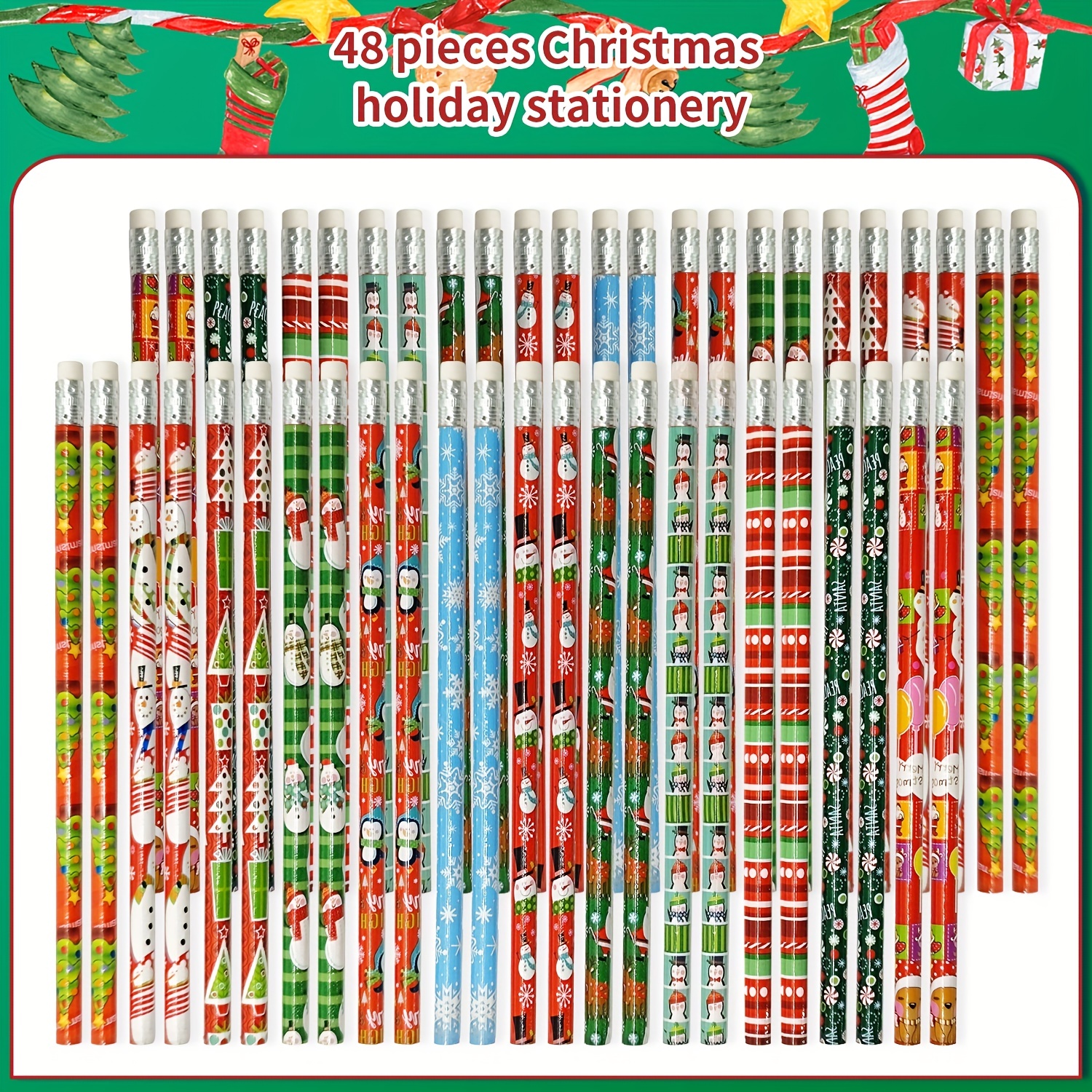 Christmas Erasers for Kids, Large Christmas Tree Snowflake Eraser Bulk,  Novelty Holiday Pencil Erasers for Christmas Party Favors Decoration  Homework