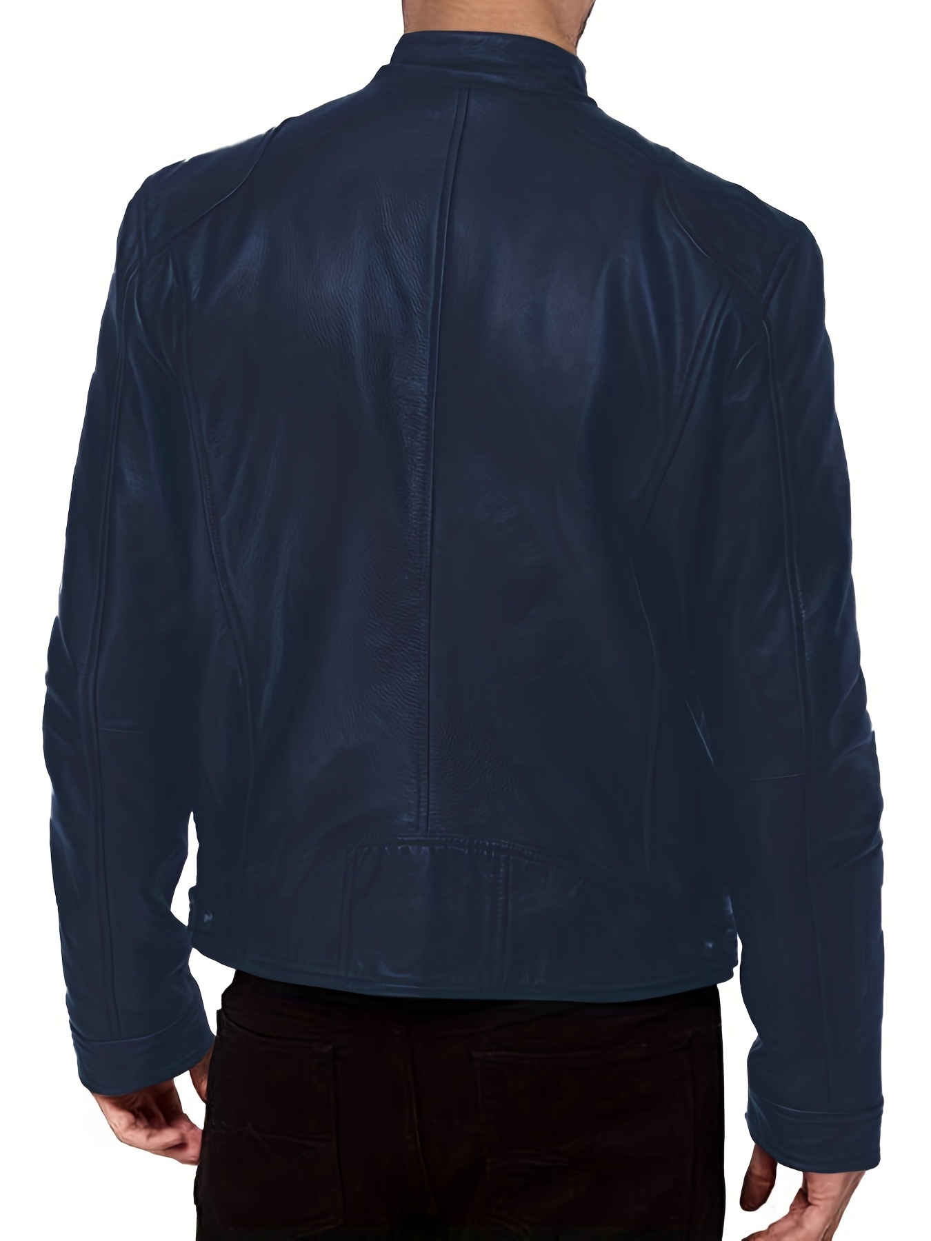 Cazadora Cuero Hombre, Chaquetas De Cuero De Pu Para Hombre Chaqueta De  Béisbol De Cuero Sintético Liso Chaqueta Bomber Con Cremallera Lavada  Abrigos Cortavientos Slim Fit Para Otoño Invierno,Neg: : Moda