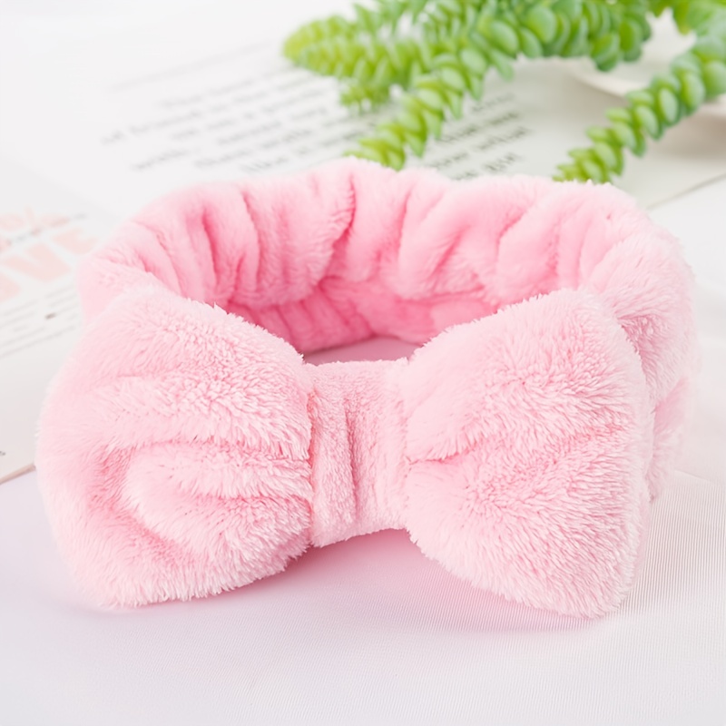  WLLHYF Spa Headband Facial Makeup Head Band Microfiber Soft  Coral Fleece Head Wraps Snail Cartoon Cute Hair Accessories Elastic  Skincare Hair Band for Women Girls Washing Face Beauty (Blue) 