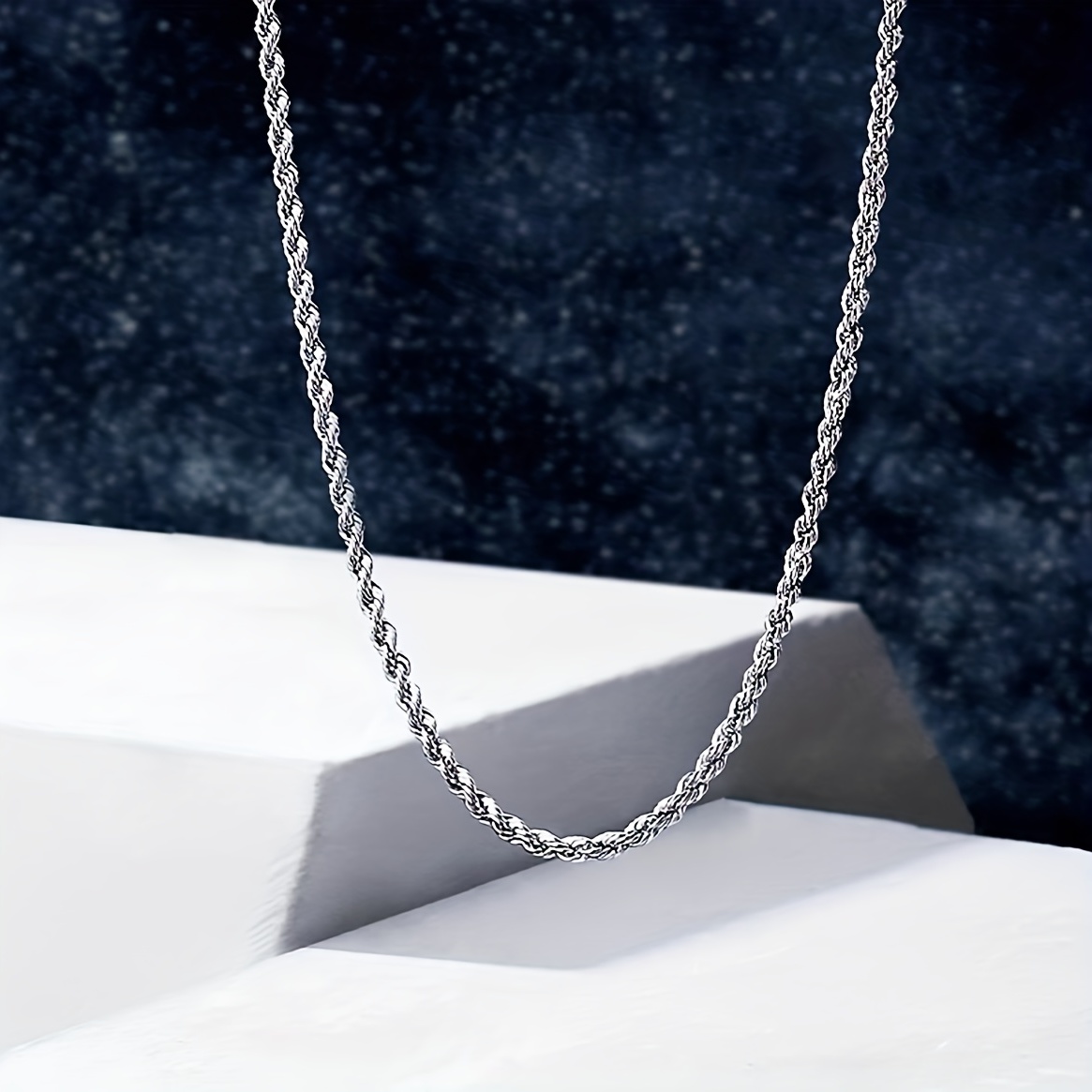 Mens designer 2024 silver chain