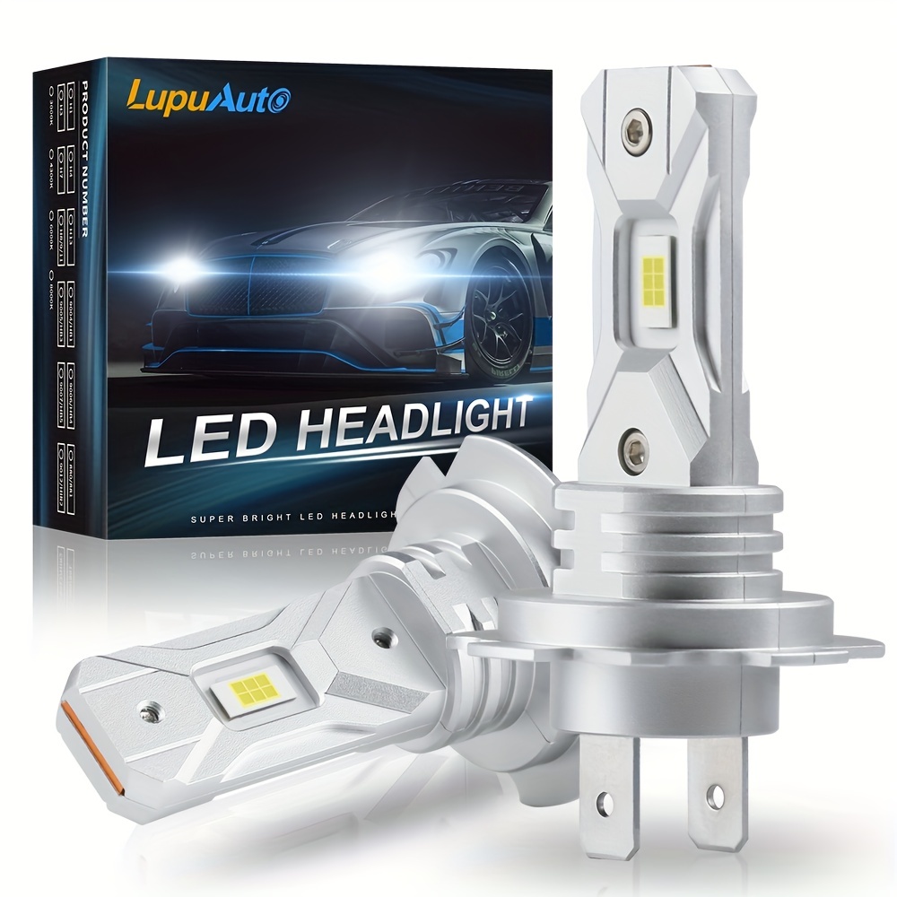 

1pair/2x 12v Car Led H7 Led Headlight Bulb Mini Wireless 20000lm 6500k Csp For Auto Waterproof Led H7 Headlamp Super Bright