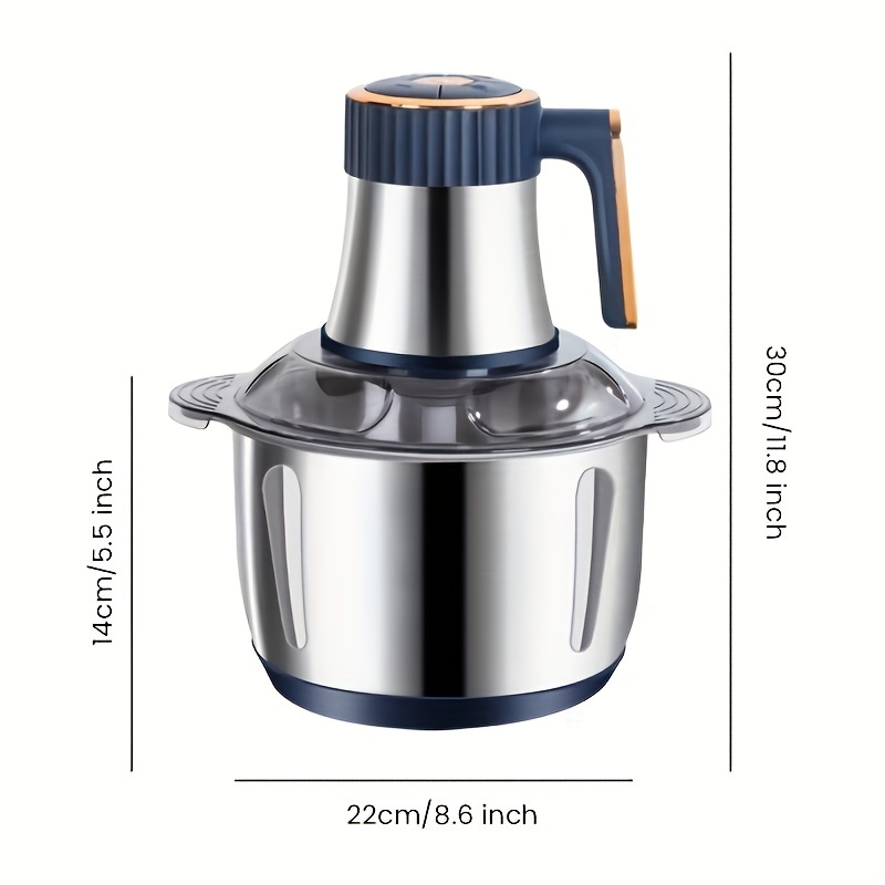 1.32gal 5 Gears, 6 Blades, 6 Seconds Fast Meat Grinder, Household Function Chopped Vegetables Meat Grinder, Garlic Mud, Food Supplement, Juice And Noodle Maker, Electric Cooking Machine For 5, Can Contact Food Material details 4