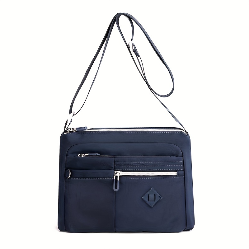 Louis Satchel bag - Navy Blue - Leather Crossbody, Messenger bag