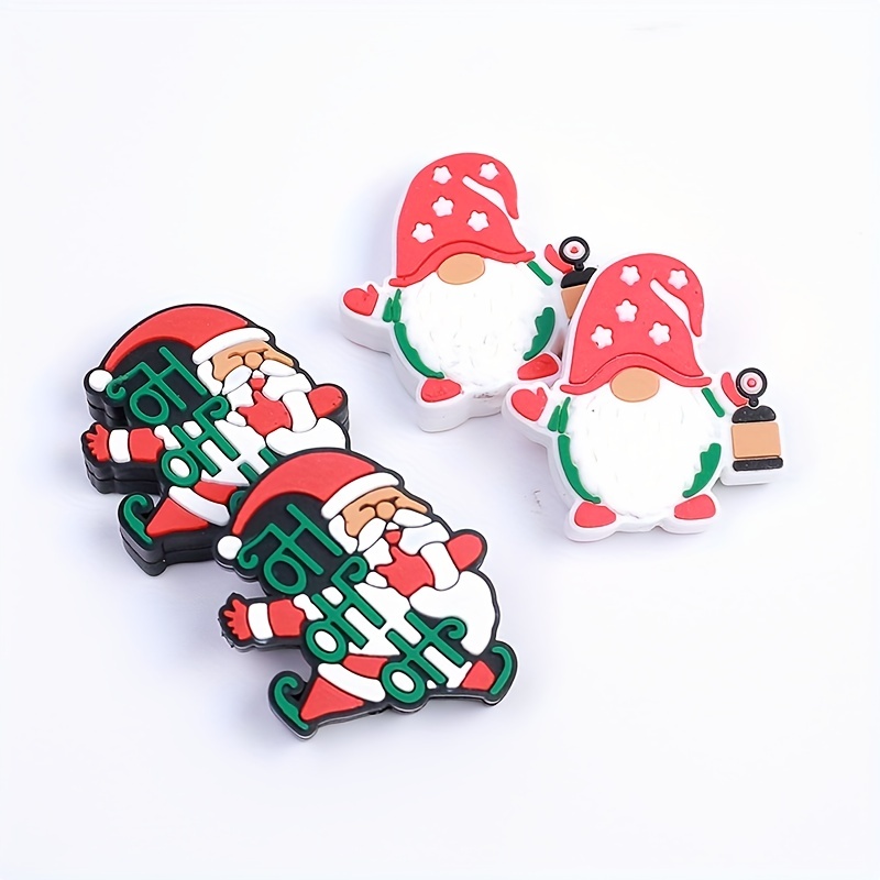 Silicone Focal Beads Christmas For Pens Characters Xmas Silicone Focal Beads,  Christmas Silicone Beads For Keychain Making Necklace Bracelet Lanyard  Making - Temu United Kingdom