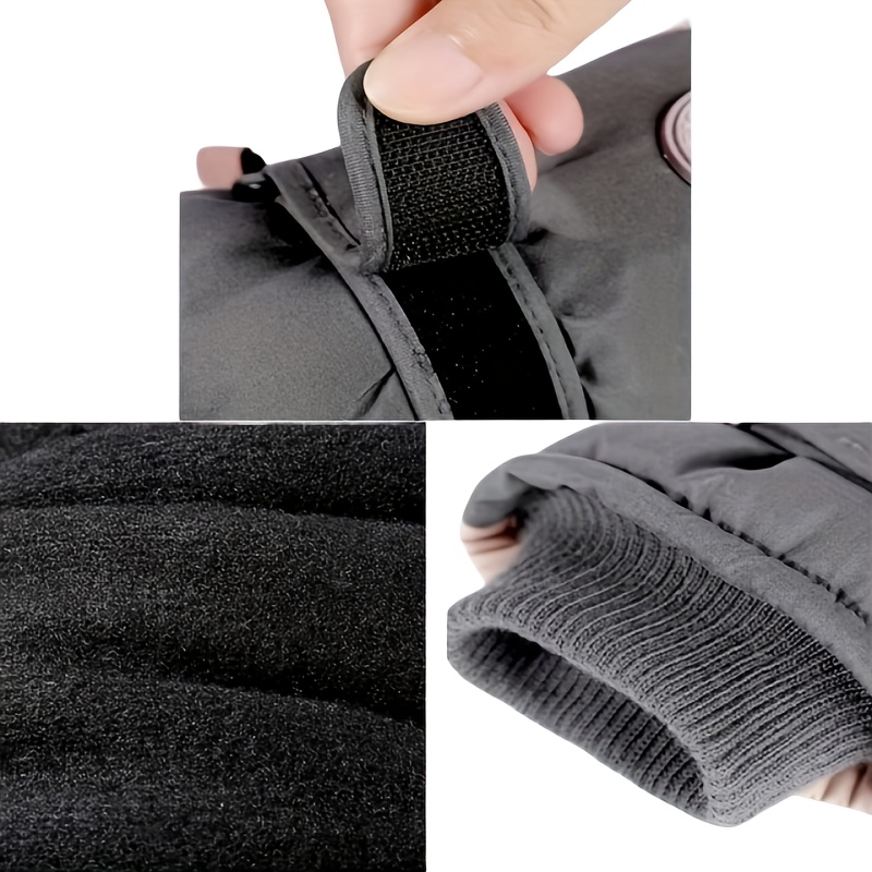 1 Par Guantes Esquí Invierno, Guantes Nieve Cálidos Prueba Agua Hombres, Guantes  Esquí Prueba Viento Pantalla Táctil, Encuentre Increíbles Ofertas Ahora