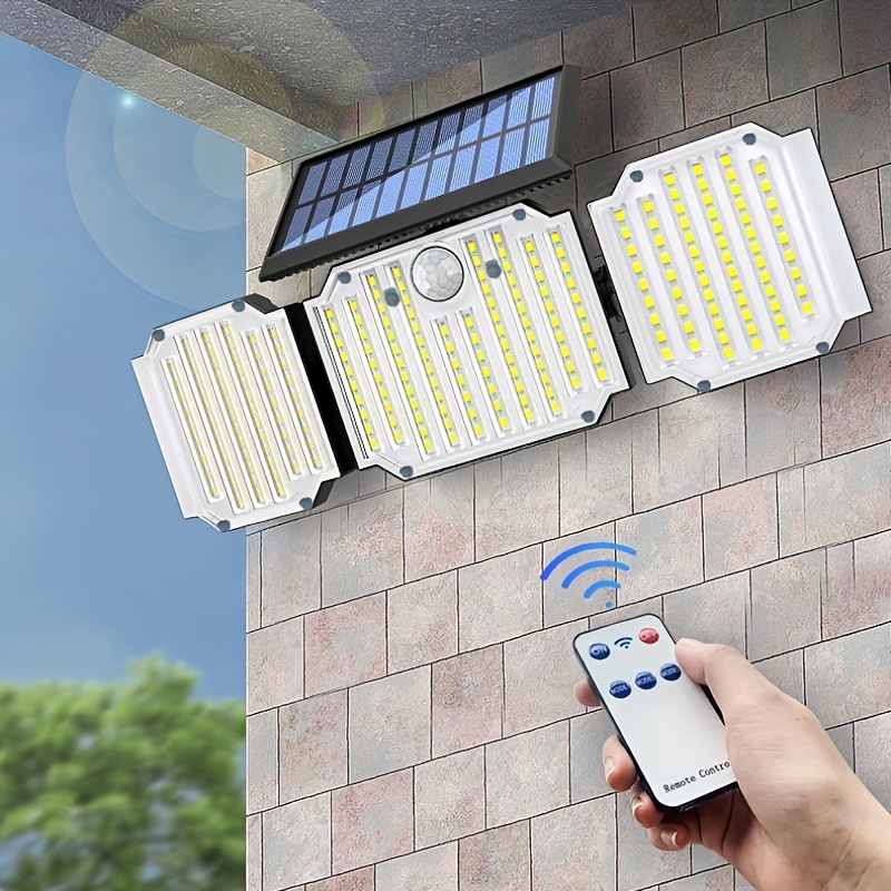 238 Led Solar Light Outdoor, Heads Motion Sensor Lights, With Remote  Control, Ip65 Waterproof, Modes 270° Wide Angle Solar Powered Security  Led Flood Lights, For Garage, Yard, Patio Temu Australia