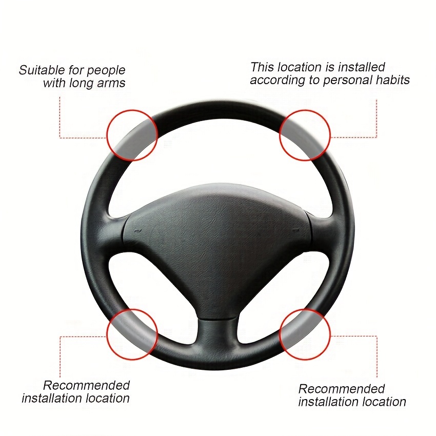 Steering Wheel Spinner Knob Abs Silicone Non slip Knob With - Temu