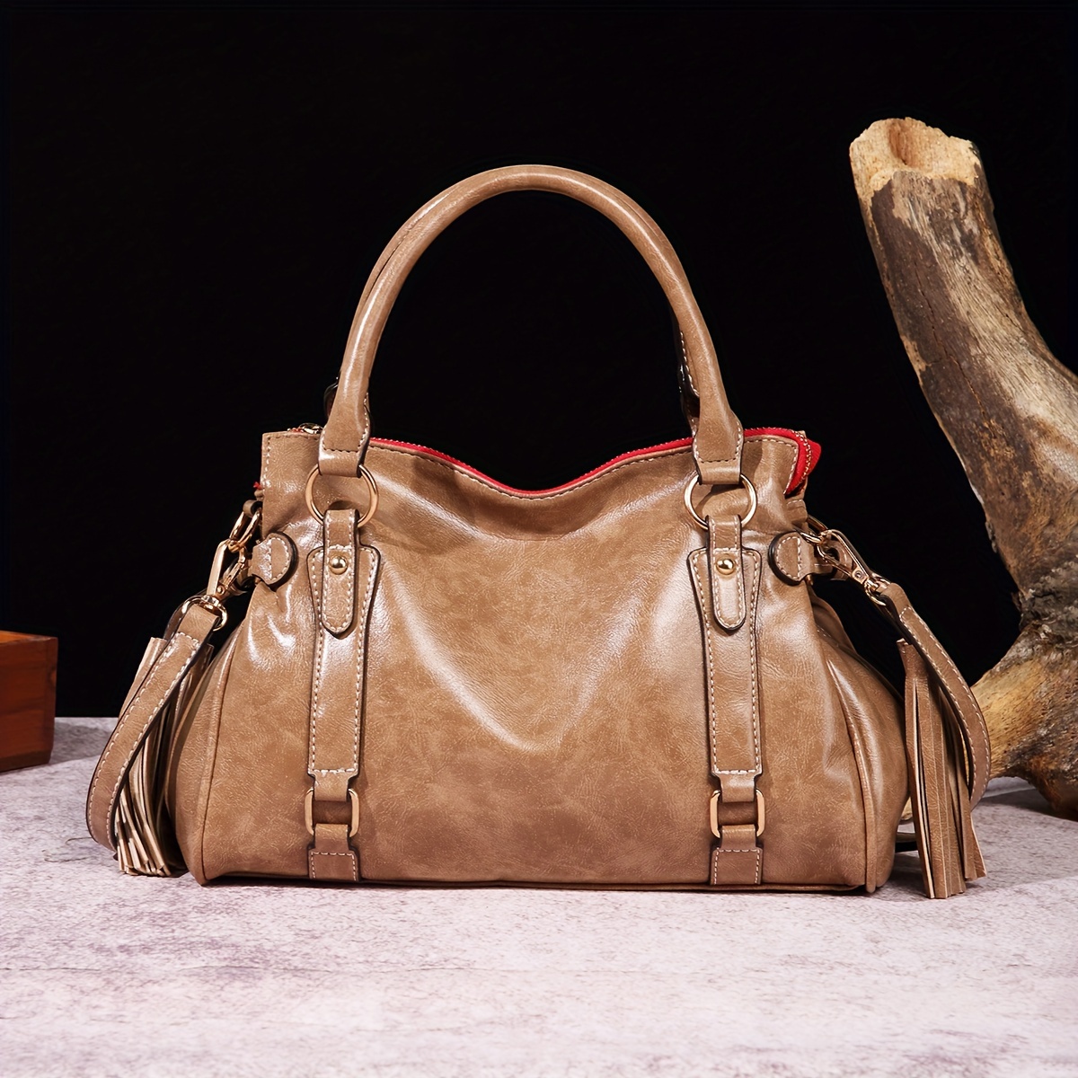 Vintage Womens Western Leather Crossbody Purse Shoulder Handbags