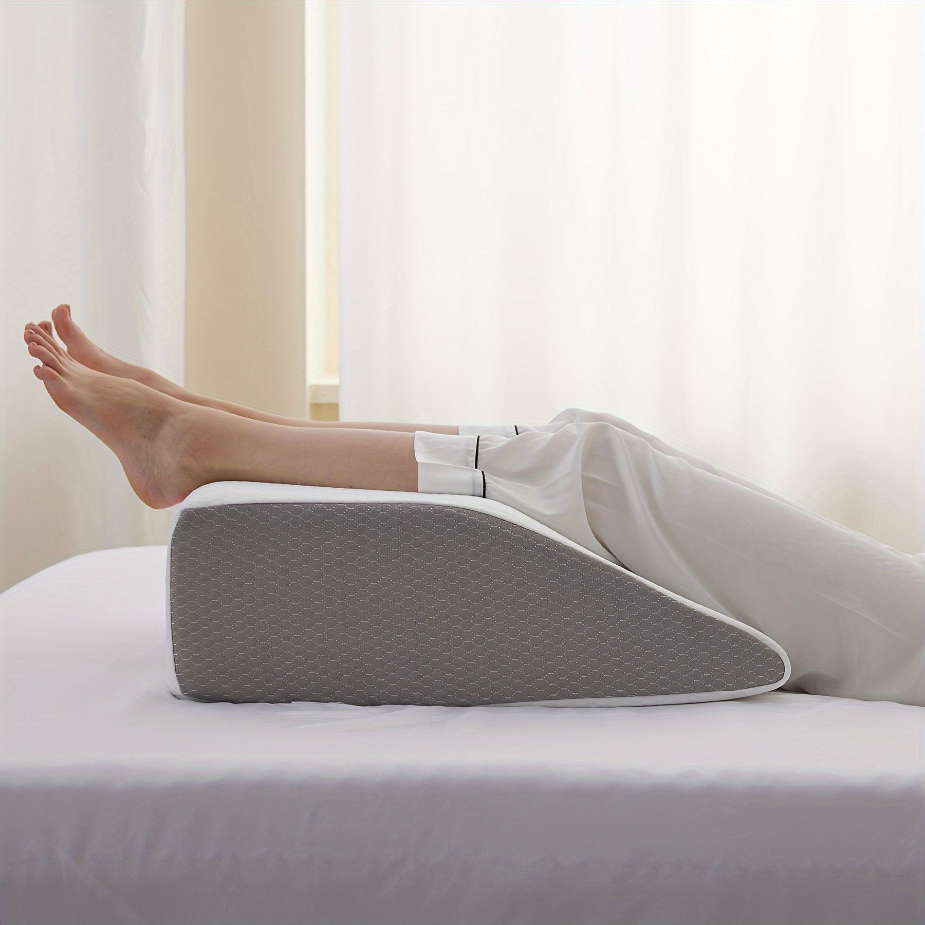 1pc Leg Pillows For Sleeping, Knee Support Cushion, Memory Foam Pillow,  Soft Bedding Supplies 
